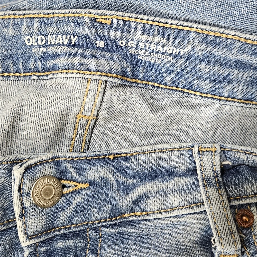 Old Navy High Rise O.G. Straight Leg Womens Plus Jeans - Picture 6 of 6